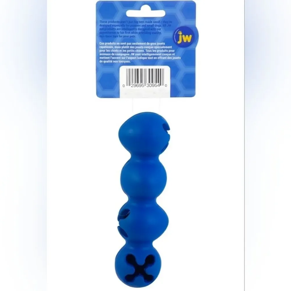 JW Pet Company NWT Blue Playbites Caterpillar Puppy Dog Toy, Small/Medium